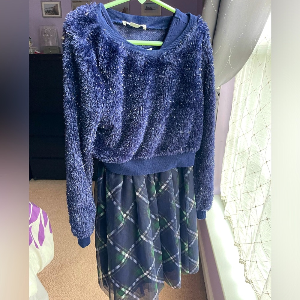 Knit Work size 10 (children) fall/winter dress with sweather